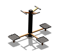 Уличный тренажер "Твистер тройной" УТ337 в Чувашской республике