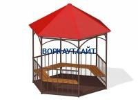 Беседка с лавками и полом МАФ 4122 в Чувашской республике