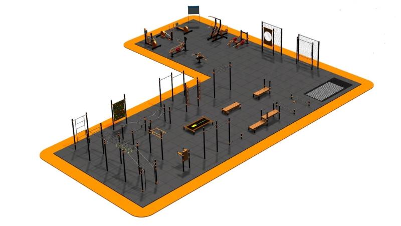 Дизайн проект спортплощадки Угловая в Чувашской республике