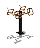 Уличный тренажер  "Штурвал двойной"  УТ201 в Чувашской республике