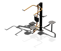 Уличный тренажер "Верхняя тяга Твистер стоя Твистер сидя" УТ336 в Чувашской республике