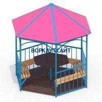 Беседка со столом, лавками и полом МАФ 4123 в Чувашской республике