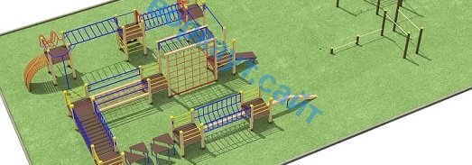 Проект спортплощадки с полосой препятствий в Чувашской республике