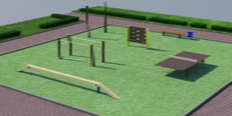 Проект спортплощадки мини спорт  в Чувашской республике