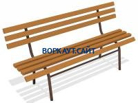 Лавочка со спинкой МАФ 1604 в Чувашской республике