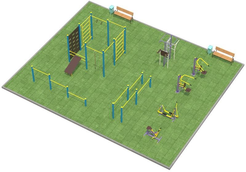 Проект спортплощадки 150 метров в Чувашской республике в Чувашской республике