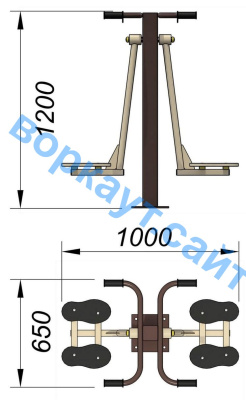 Уличный тренажер "Маятник" УТ 004 в Чувашской республике