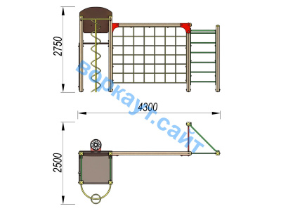 Детский спортивный комплекс Игровой ДСК 3111 в Чувашской республике Детский спортивный комплекс Игровой ДСК 3111 в Чувашской республике