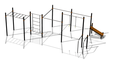 Спортивный комплекс воркаут ВС-153 в Чувашской республике