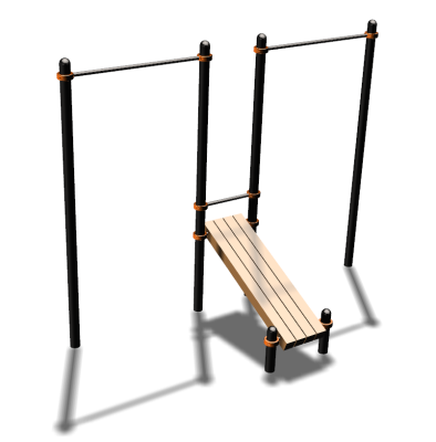 Воркаут турники со скамьей для пресса ВС-27 в Чувашской республике