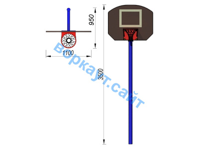 Баскетбольный щит СИО 3510 в Чувашской республике