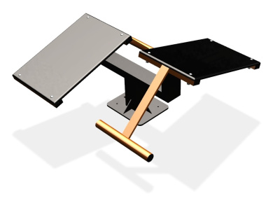 Уличный тренажер  "Скамья для пресса двойная"   УТ213 в Чувашской республике