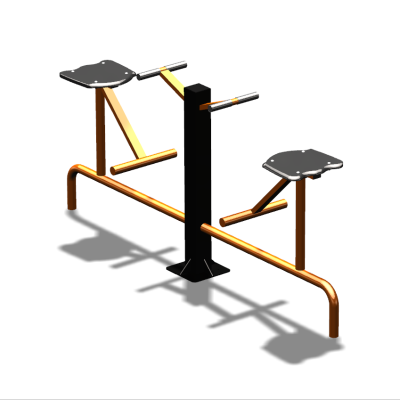 Уличный тренажер  "Твистер сидя двойной"   УТ216 в Чувашской республике