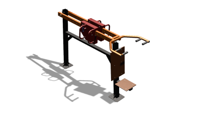 Силовой уличный тренажер  "Жим сидя"  УТ412 в Чувашской республике