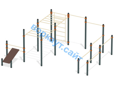 Спортивный комплекс воркаут ВС-50 в Чувашской республике