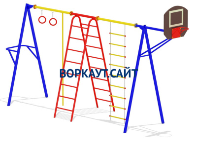 Гимнастический комплекс с баскетбольным щитом МАФ 3001 в Чувашской республике Гимнастический комплекс с баскетбольным щитом МАФ 3001 в Чувашской республике