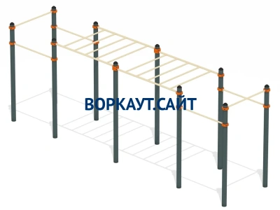 Воркаут рукоход с турниками ВС-23 в Чувашской республике
