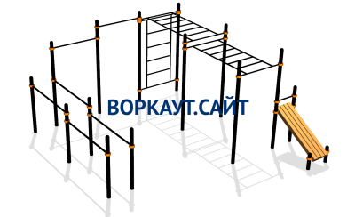 Спортивный комплекс воркаут ВС-109 в Чувашской республике