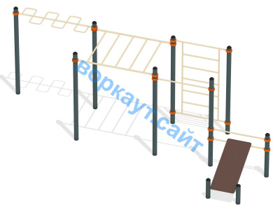 Спортивный комплекс воркаут ВС-45 в Чувашской республике