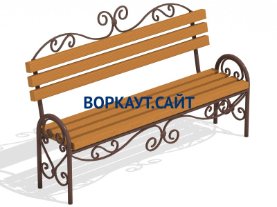 Лавочка кованная МАФ 1606 в Чувашской республике