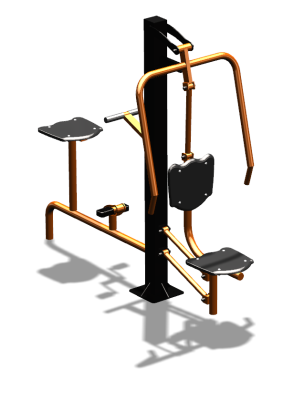 Уличный тренажер "Жим от груди Вело" УТ321 в Чувашской республике