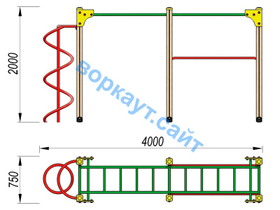 Детский спортивный комплекс ДСК 3104 в Чувашской республике