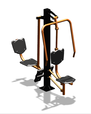 Уличный тренажер "Жим от груди Жим ногами" УТ304 в Чувашской республике