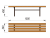 Лавочка без спинки МАФ 1601 в Чувашской республике