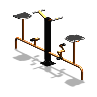 Уличный тренажер  "Вело двойной"   УТ211 в Чувашской республике