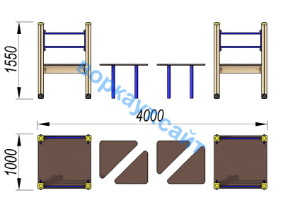 Детский спортивный комплекс Мостик ДСК 3114 в Чувашской республике