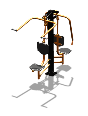 Уличный тренажер "Жим от груди Верхняя тяга" УТ314 в Чувашской республике