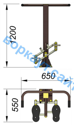 Уличный тренажер "Балансир" УТ 007 в Чувашской республике