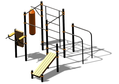 Спортивный комплекс воркаут ВС-93 в Чувашской республике