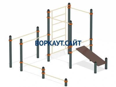 Спортивный комплекс воркаут ВС-43 в Чувашской республике