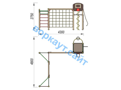Детский спортивный комплекс ДСК 3112 в Чувашской республике