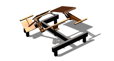 Силовой уличный тренажер  "Пресс Гиперэкстензия"  УТ420 в Чувашской республике