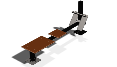 Силовой уличный тренажер  "Скамья для пресса"  УТ415 в Чувашской республике